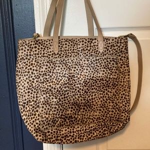 Madewell Medium Transport Tote: Printed Calf Hair Edition